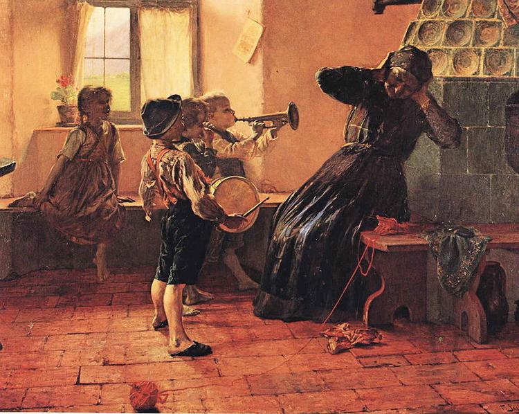 Georgios Jakobides Children  Concert. oil painting picture
